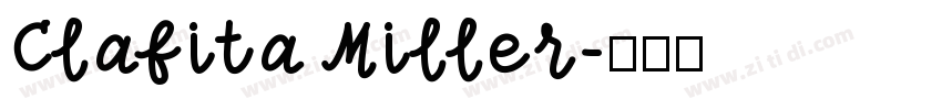 Clafita Miller字体转换